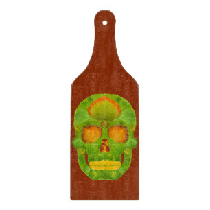 Aspen Leaf Skull 10 Cutting Board