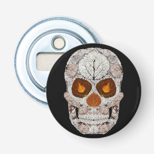 Aspen Leaf Skull 11 Bottle Opener