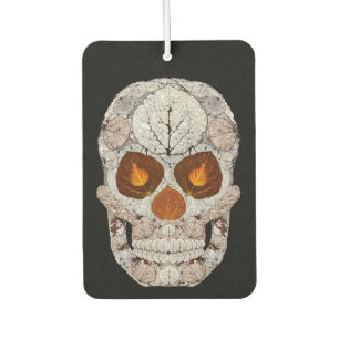 Aspen Leaf Skull 11 Car Air Freshener