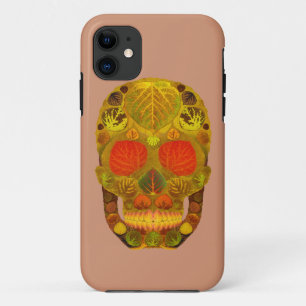 Aspen Leaf Skull 12 iPhone 11 Case