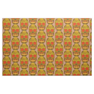 Aspen Leaf Skull 12 Fabric