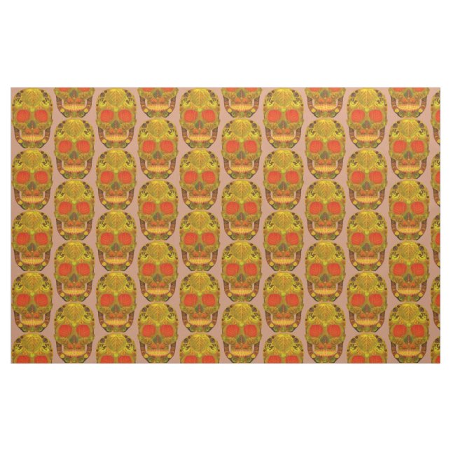 Aspen Leaf Skull 12 Fabric (Fat Quarter)