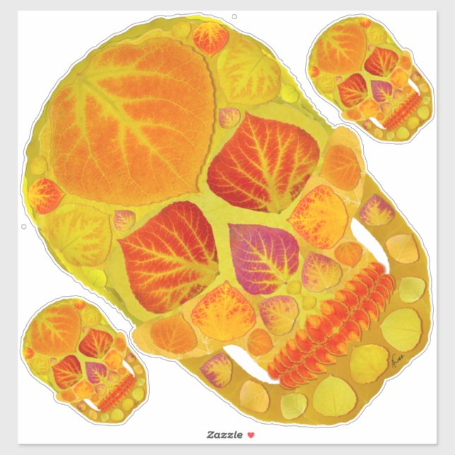 Aspen Leaf Skull 13 (Sheet)