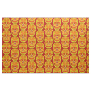 Aspen Leaf Skull 13 Fabric