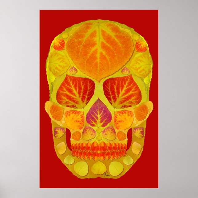 Aspen Leaf Skull 13 Poster (Front)