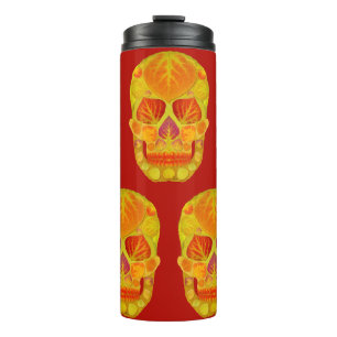 Aspen Leaf Skull 13 Thermal Tumbler