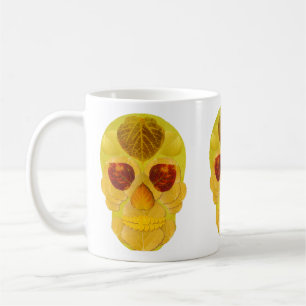Aspen Leaf Skull 1 Coffee Mug