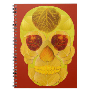 Aspen Leaf Skull 1 Notebook