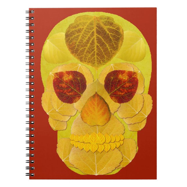 Aspen Leaf Skull 1 Notebook (Front)