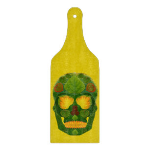 Aspen Leaf Skull 9 Cutting Board