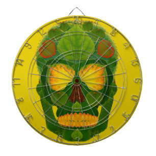 Aspen Leaf Skull 9 Dartboard