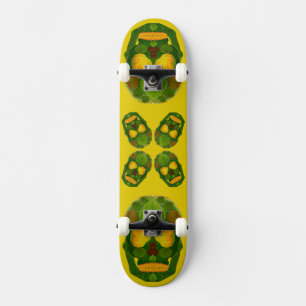 Aspen Leaf Skull 9 Skateboard