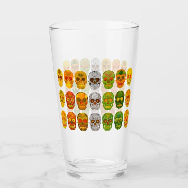 Aspen Leaf Skull Poster 2018 Glass (Front)