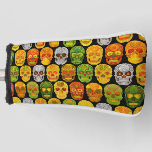 Aspen Leaf Skulls seamless pattern 2018 Golf Head Cover