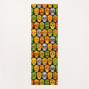 Aspen Leaf Skulls seamless pattern 2018 Yoga Mat