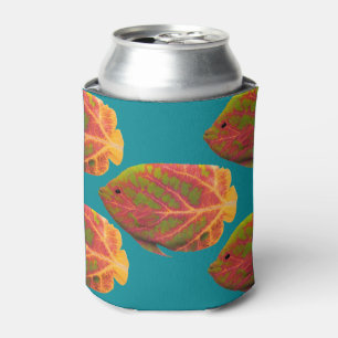 Aspen Leaf Tropical Fish 1 Can Cooler