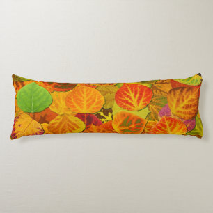 Aspen Leaves Collage Solid Medley 1 Body Cushion