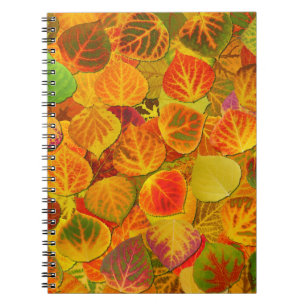 Aspen Leaves Collage Solid Medley 1 Notebook