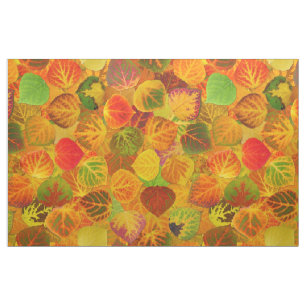 Aspen Leaves collage solid medley seamless 1 Fabric