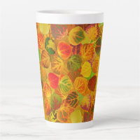 Aspen Leaves collage solid medley seamless 1