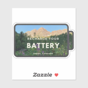 Aspen Maroon Bells Recharge Sticker