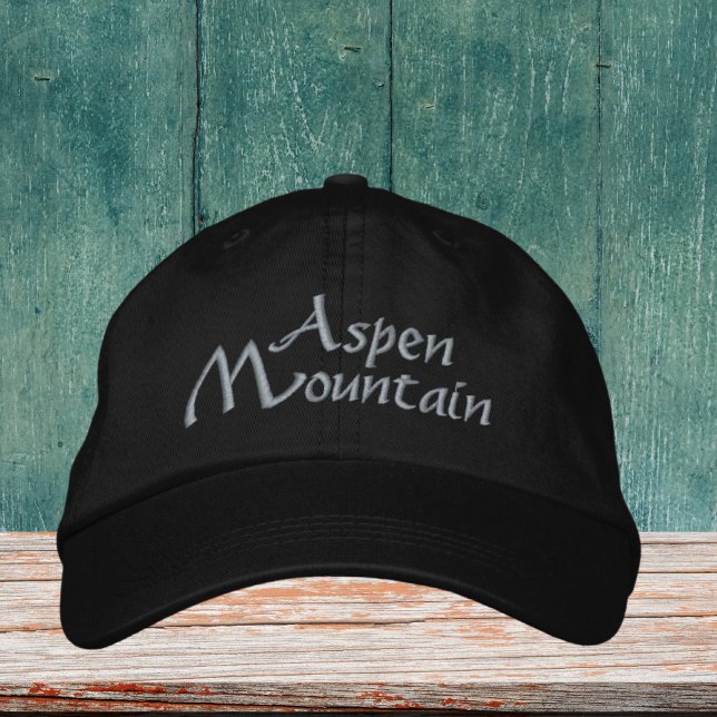 Aspen Mountain colorado Embroidered Hat (Creator Uploaded)