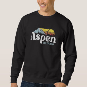 Aspen Mountain Vibes Matching COLORADO, Ski Snowbo Sweatshirt