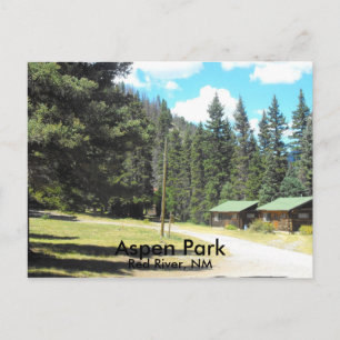 Aspen Park Red River, NM Postcard
