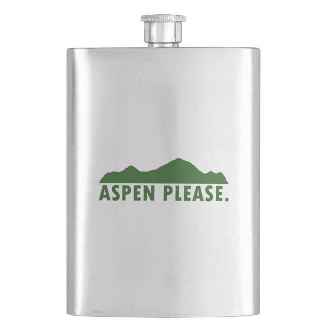 Aspen Please Hip Flask (Front)