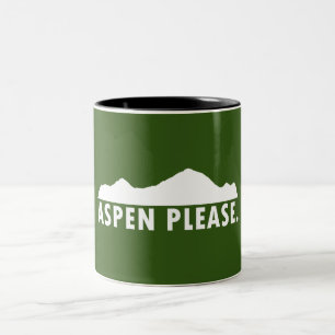 Aspen Please Two-Tone Coffee Mug