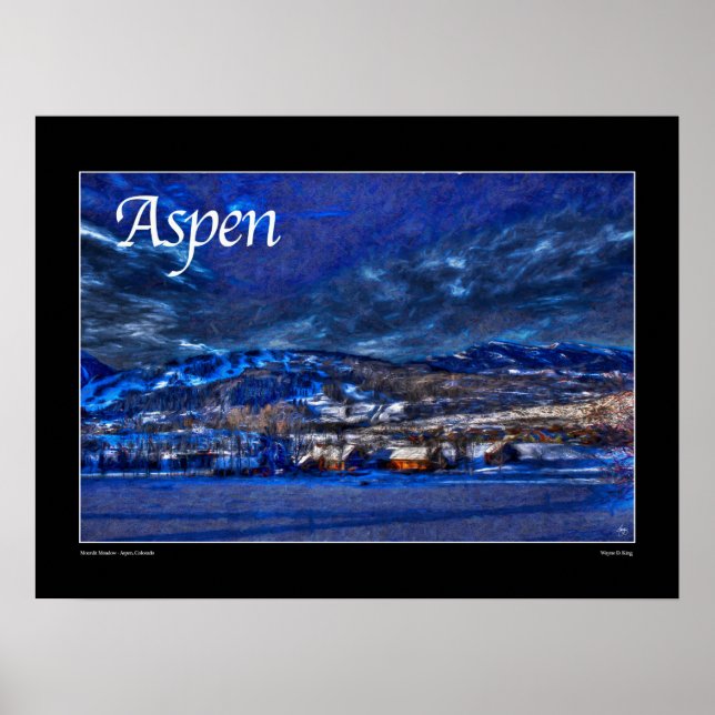 Aspen Poster - Moonlit Meadow (Front)