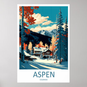 Aspen Poster Vintage Travel Ski National Park