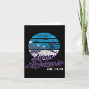 Aspen S Colorado Usa Ski Resort Snowboarding Card