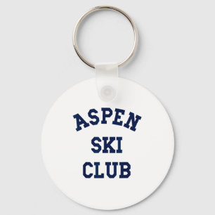 Aspen ski club colorado ski mountain travel skier key ring