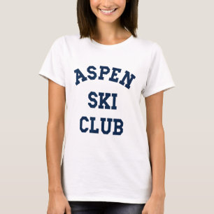 Aspen Ski Club Colorado Ski Mountain Travel Skier T-Shirt