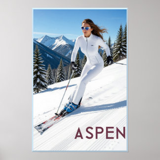 Aspen ski Poster