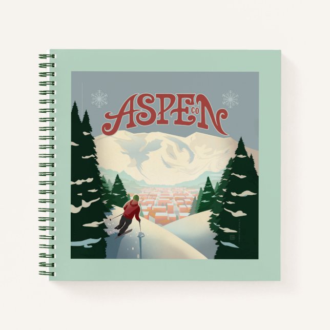 Aspen Skier | Colorado Notebook (Front)