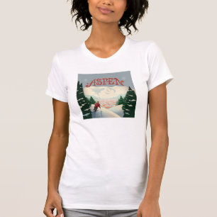 Aspen Skier   Colorado T-Shirt
