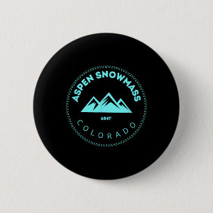Aspen Snowm Colorado Mountain Town - Elevated Co S 6 Cm Round Badge