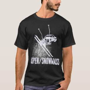 Aspen Snowmass CO Ski Resort Retro Vintage Downhil T-Shirt