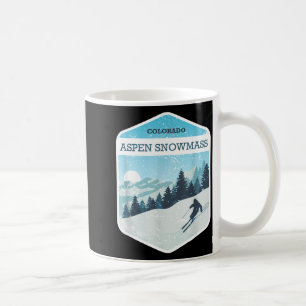 Aspen snowmass ski resort colorado snowboarding coffee mug
