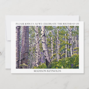 Aspen Tree Forest Invitation