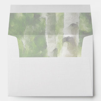 Aspen Tree Lined Envelope