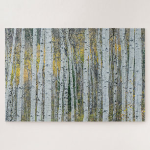 Aspen Tree Trunks   Aspen, Colorado Jigsaw Puzzle