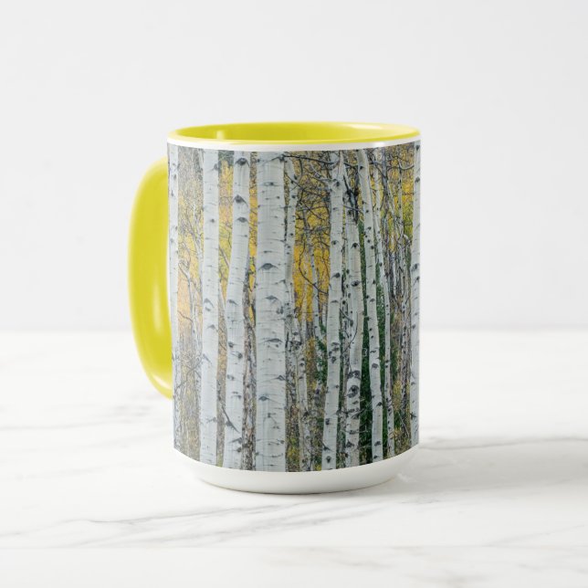 Aspen Tree Trunks | Aspen, Colorado Mug (Front Left)