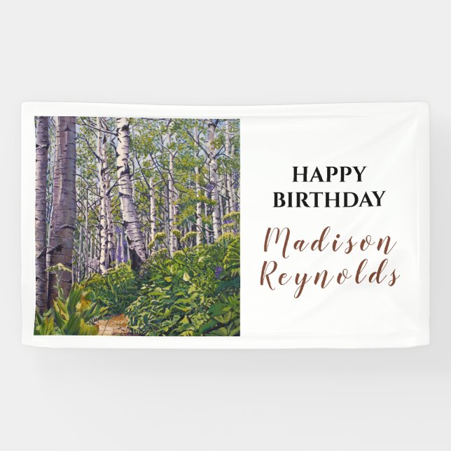 Aspen Tree Woodland Banner (Horizontal)