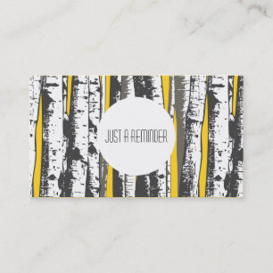 aspen trees appointment reminder card