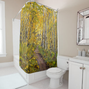 Aspen Trees In Fall Shower Curtain