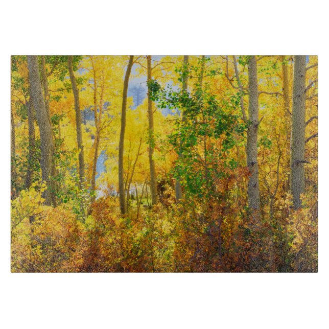 Aspen Trees In Fall | Sierra Nevada Mountains, CA Cutting Board (Front)