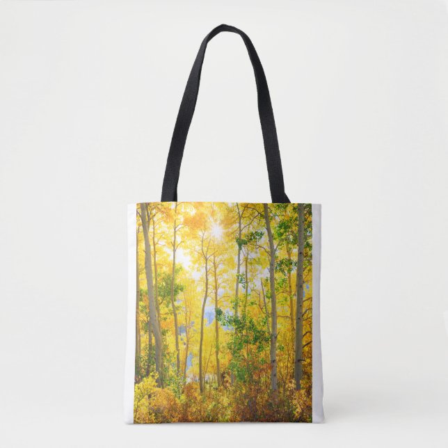 Aspen Trees In Fall | Sierra Nevada Mountains, CA Tote Bag (Front)